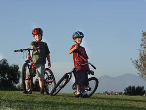Kids
                      with bikes