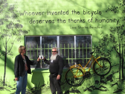 johanna and jim toast the new artwork